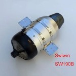 SWIWIN SW190B Turbinenstrahltriebwerk mit 19 kg Schub für RC-Jets, Drohnen und Boote als Ersatzteil für Flugzeuge